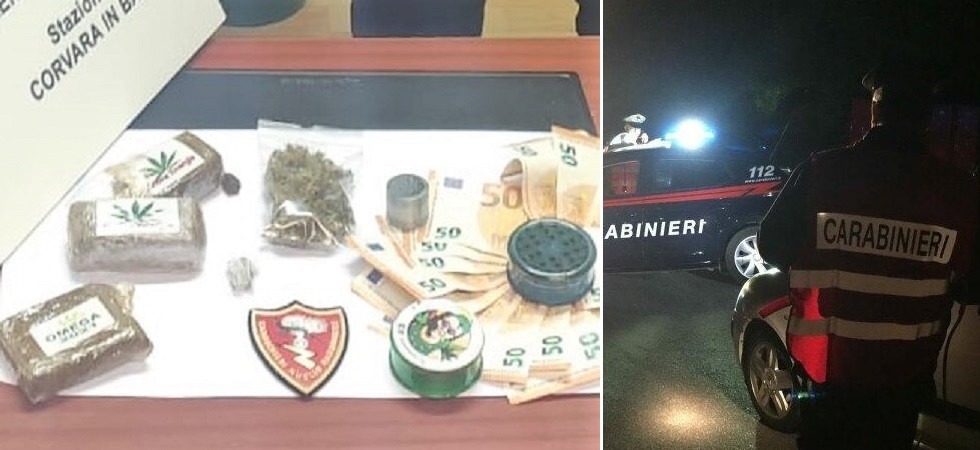 Cameriere di giorno e pusher la notte: i carabinieri arrestato un giovane